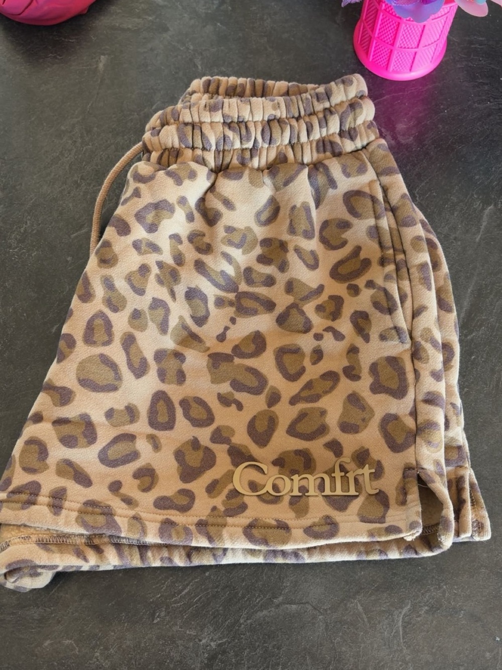 Leopard Print Comfort Lounge shorts - size medium